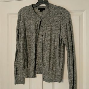 Ash grey cardigan. Wool blend